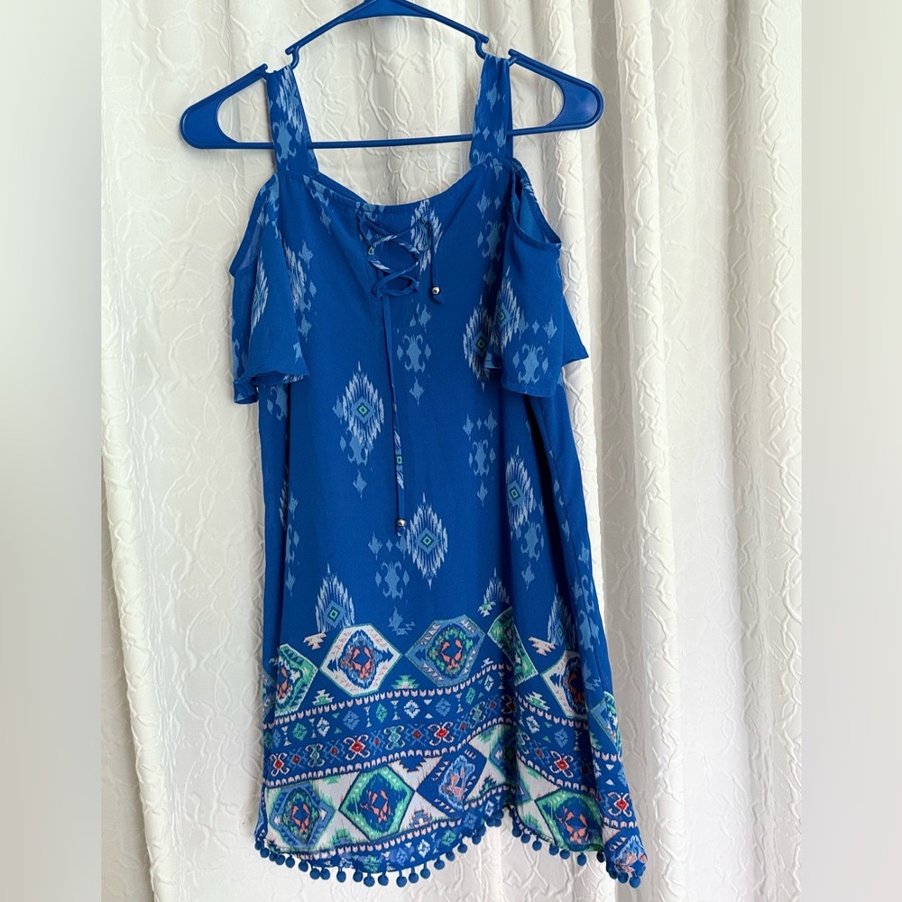 My Michelle Girls(16) Vibrant Blue striking Dress